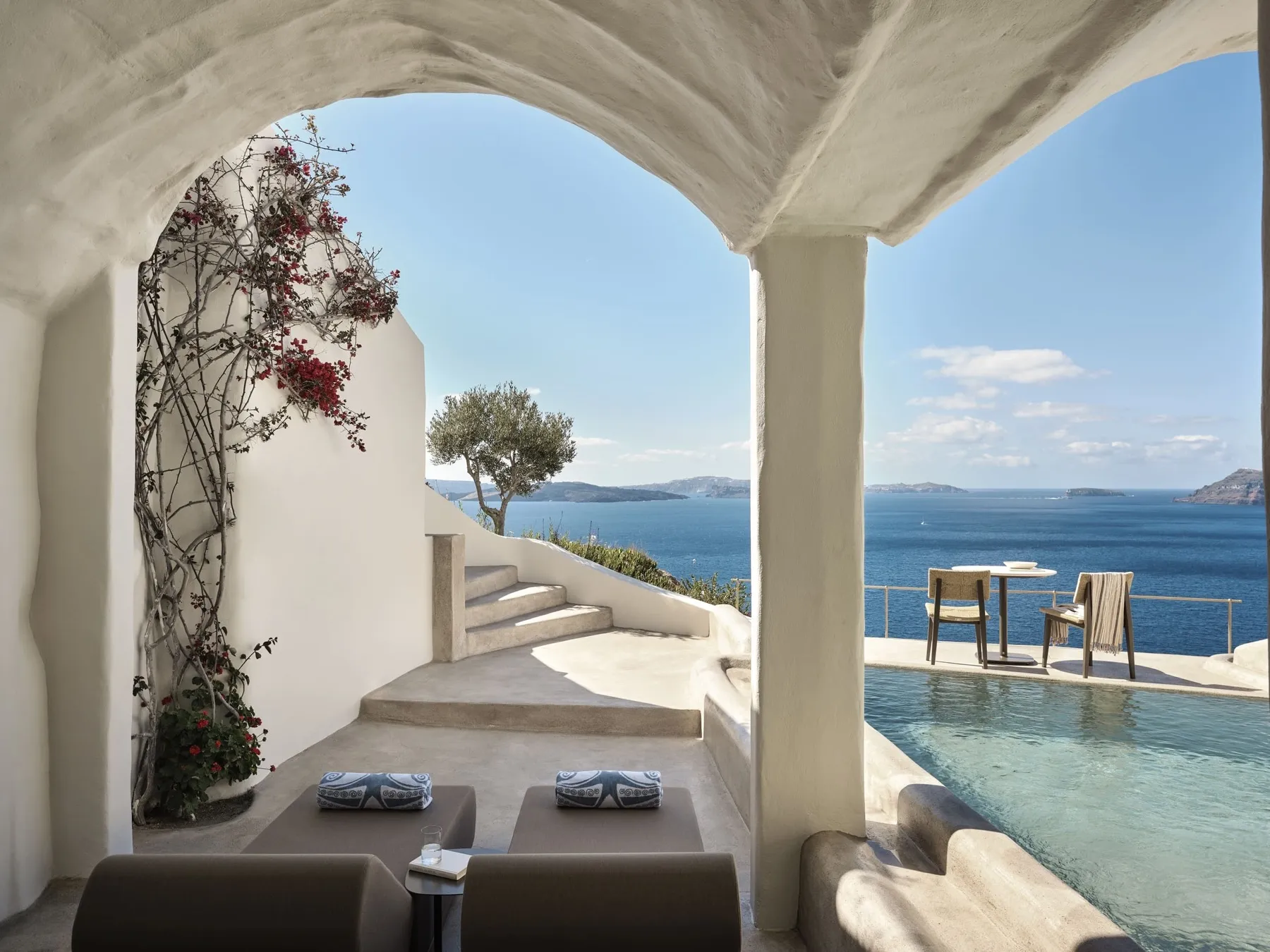 Mehrstöckige Suite mit Caldera-Blick im Andronis.
